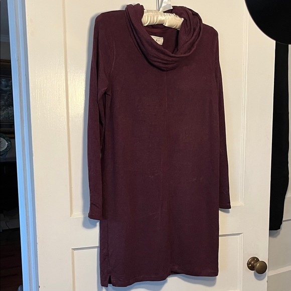 Lou & Grey Dresses & Skirts - Lou & Grey Rich Burgundy Cowl Neck Dress